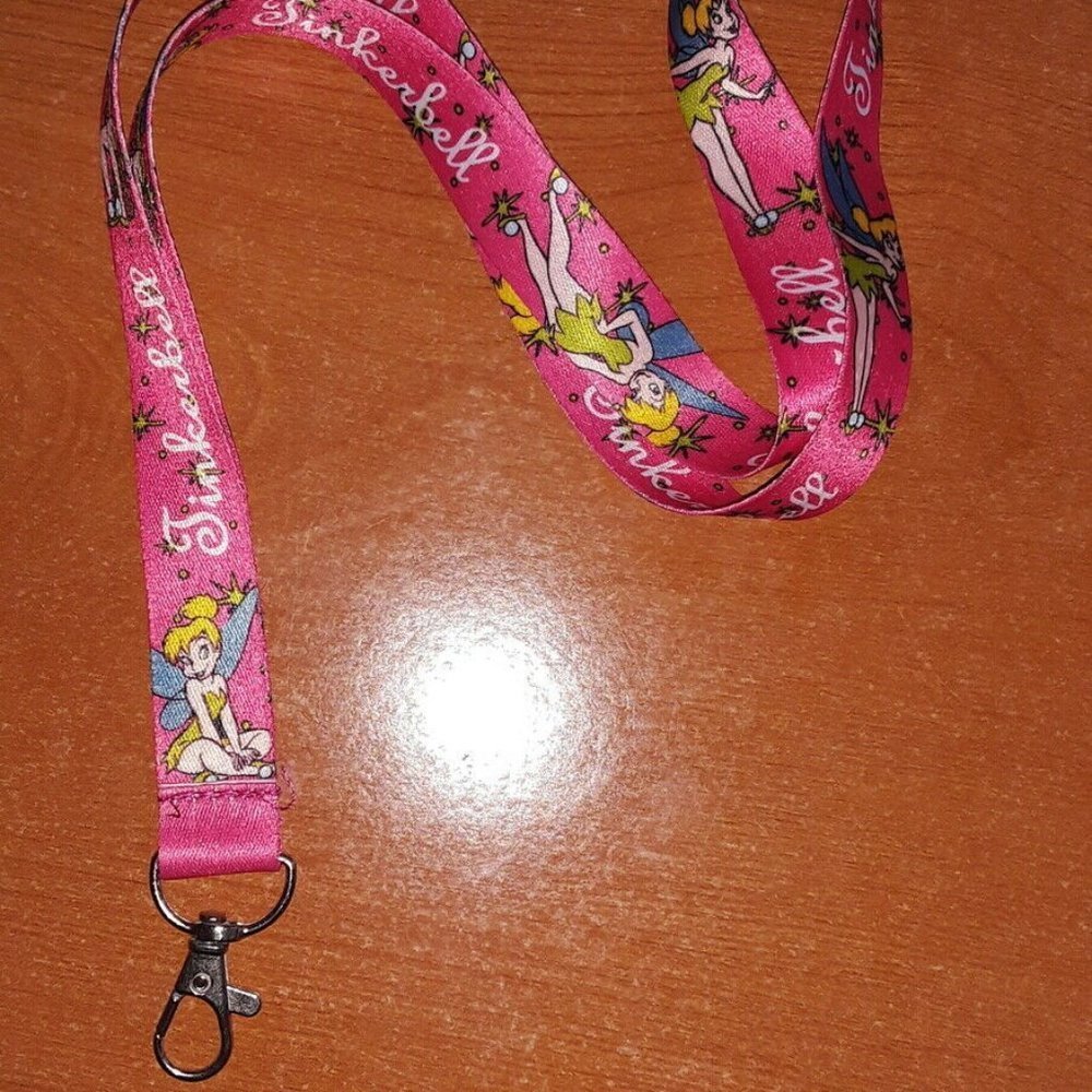 Good Disney Movies Tinker Bell Pink Lanyard